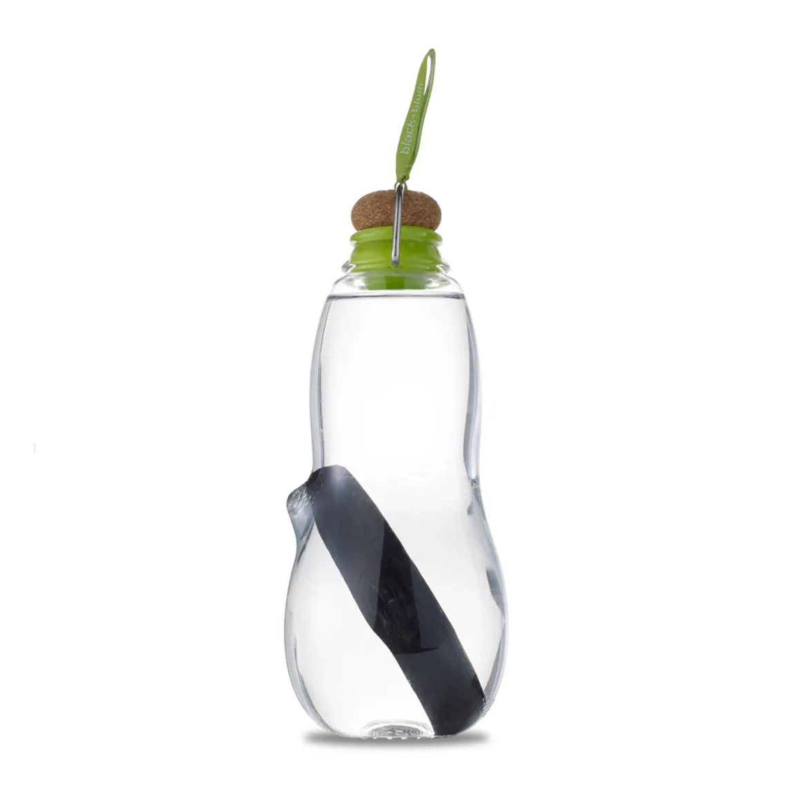 Trinkflasche mit Wasserfilter Binchotan Aktivkohle filtert Chlor
