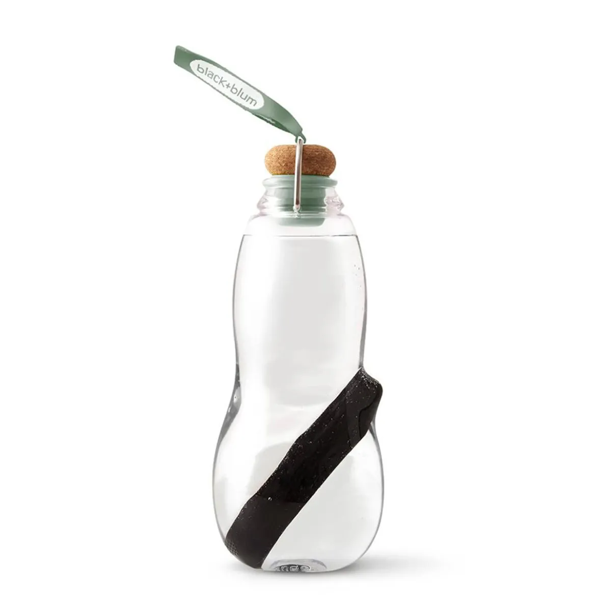 Trinkflasche mit Wasserfilter Binchotan Aktivkohle filtert Chlor
