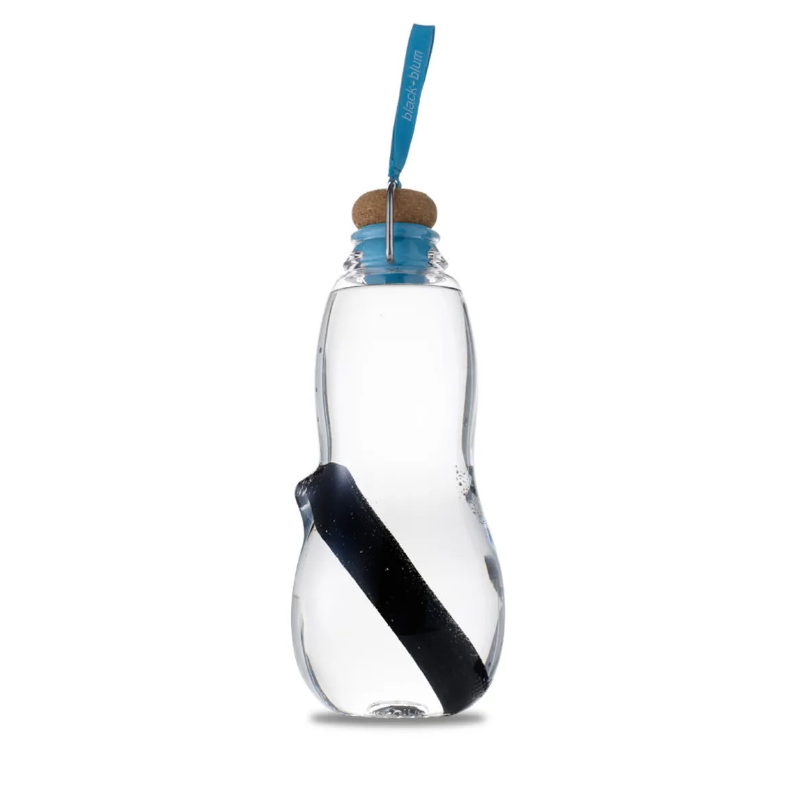 Trinkflasche mit Wasserfilter Binchotan Aktivkohle filtert Chlor