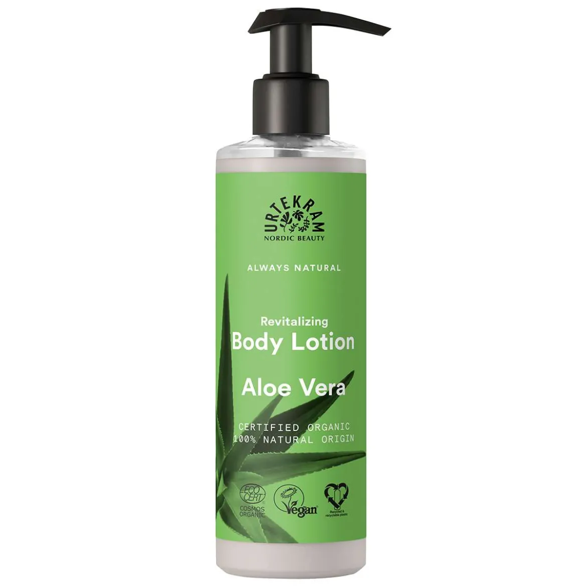 Urtekram Aloe Vera Körperlotion mit Olive - ohne Mineralöl, 250ml