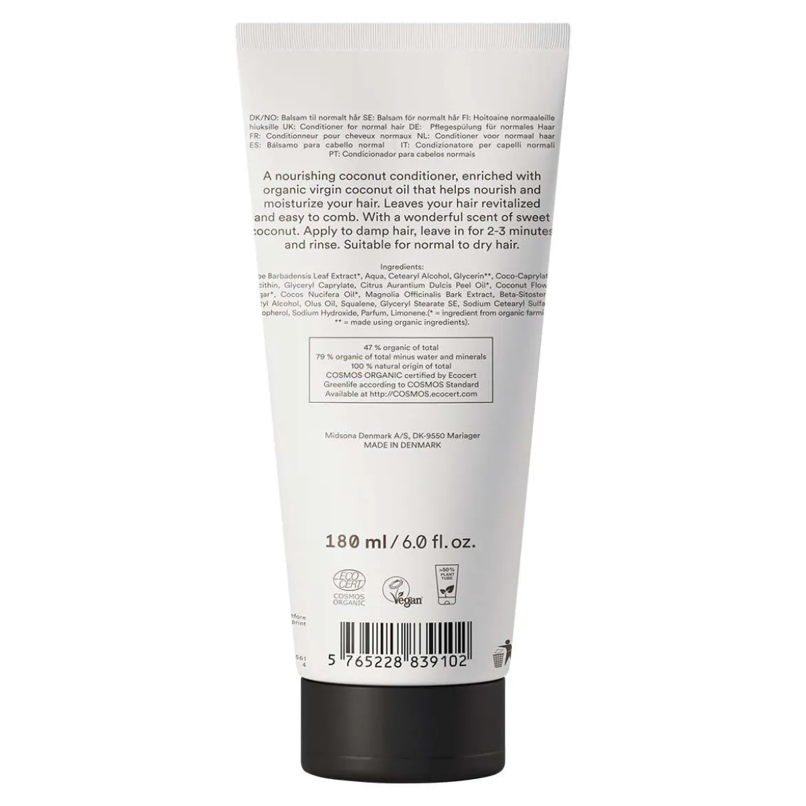 Urtekram Kokos Conditioner: Haarspülung ohne Silikone & Parabene