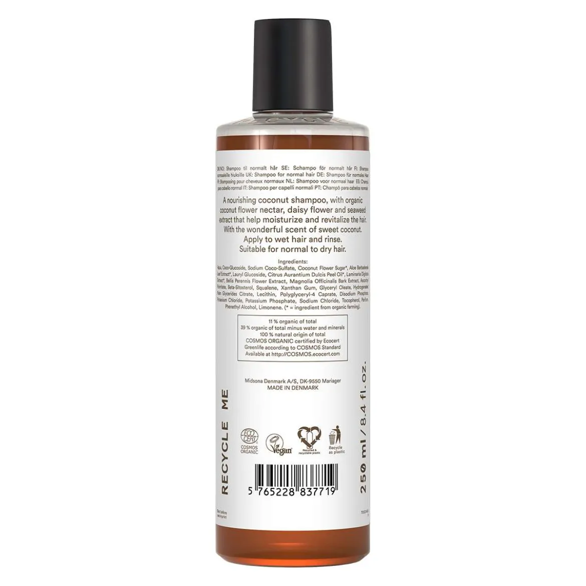 Urtekram Kokos Shampoo Bio - lässt Haare seidig glänzen