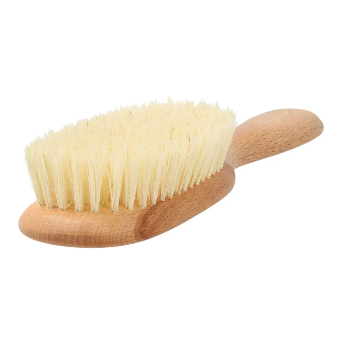 Vegane Haarbürste aus Buchenholz mit reinen Sisal Naturborsten