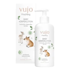 Vujo Baby Körperlotion: parfümfreie Babypflege-Creme