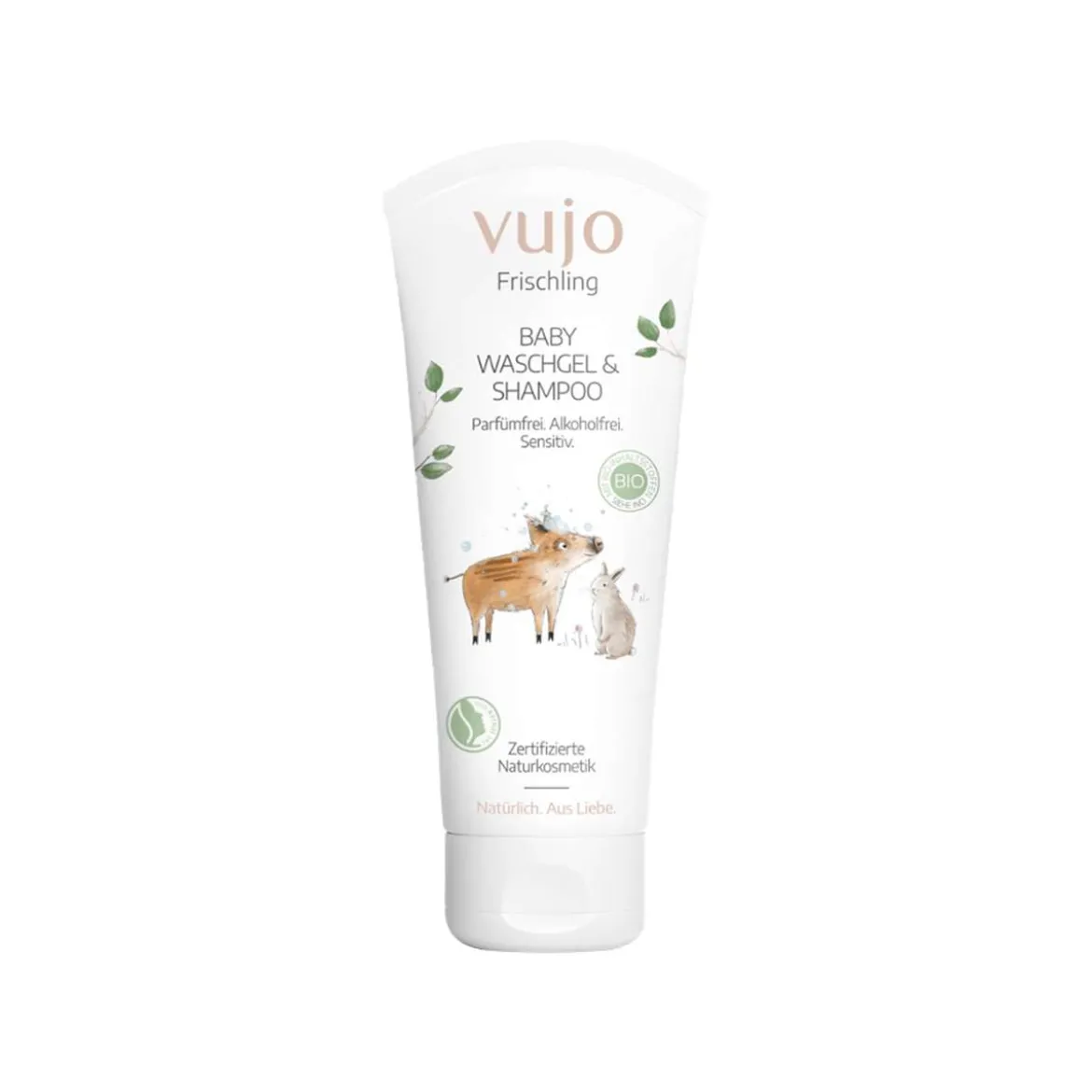 Vujo Baby Waschgel/Shampoo für Neugeborene, DAAB-zertifiziert