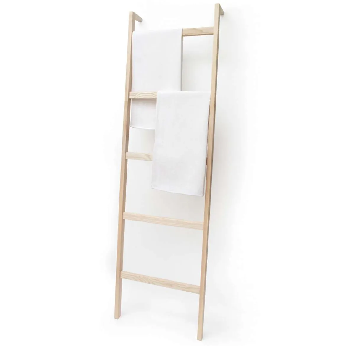Wand Handtuchhalter Leo: Moderne Kleiderleiter aus Holz