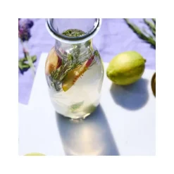 WECK Glaskaraffe 1000 ml mit Glasdeckel – 6 Stück
