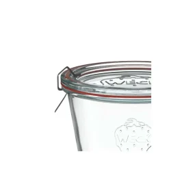 WECK Glaskaraffe 250 ml mit Glasdeckel – 6 Stück