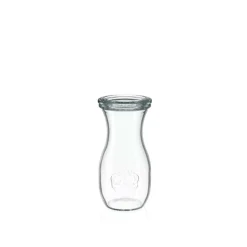 WECK Glaskaraffe 250 ml mit Glasdeckel – 6 Stück