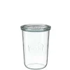 WECK Sturzglas 850 ml mit Glasdeckel – 6 Stück