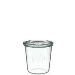 WECK Sturzglas 580 ml mit Glasdeckel – 6 Stück