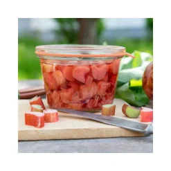 WECK Sturzglas 370 ml mit Glasdeckel – 6 Stück