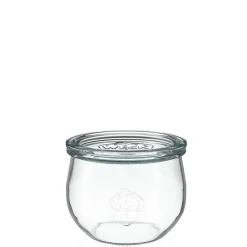 WECK Tulpenglas 580 ml mit Glasdeckel – 6 Stück