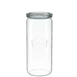 WECK Zylinderglas 1040 ml mit Glasdeckel – 6 Stück