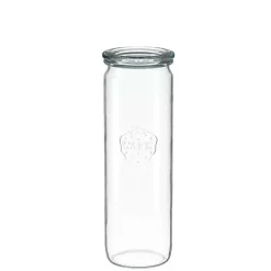 WECK Zylinderglas 600 ml mit Glasdeckel – 6 Stück