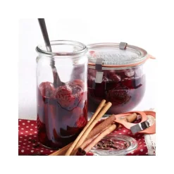 WECK Zylinderglas 340 ml mit Glasdeckel – 6 Stück