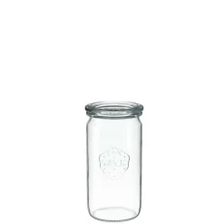 WECK Zylinderglas 340 ml mit Glasdeckel – 6 Stück
