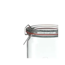 WECK Zylinderglas 340 ml mit Glasdeckel – 6 Stück
