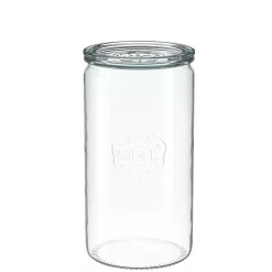 WECK Zylinderglas 1590 ml mit Glasdeckel – 6 Stück