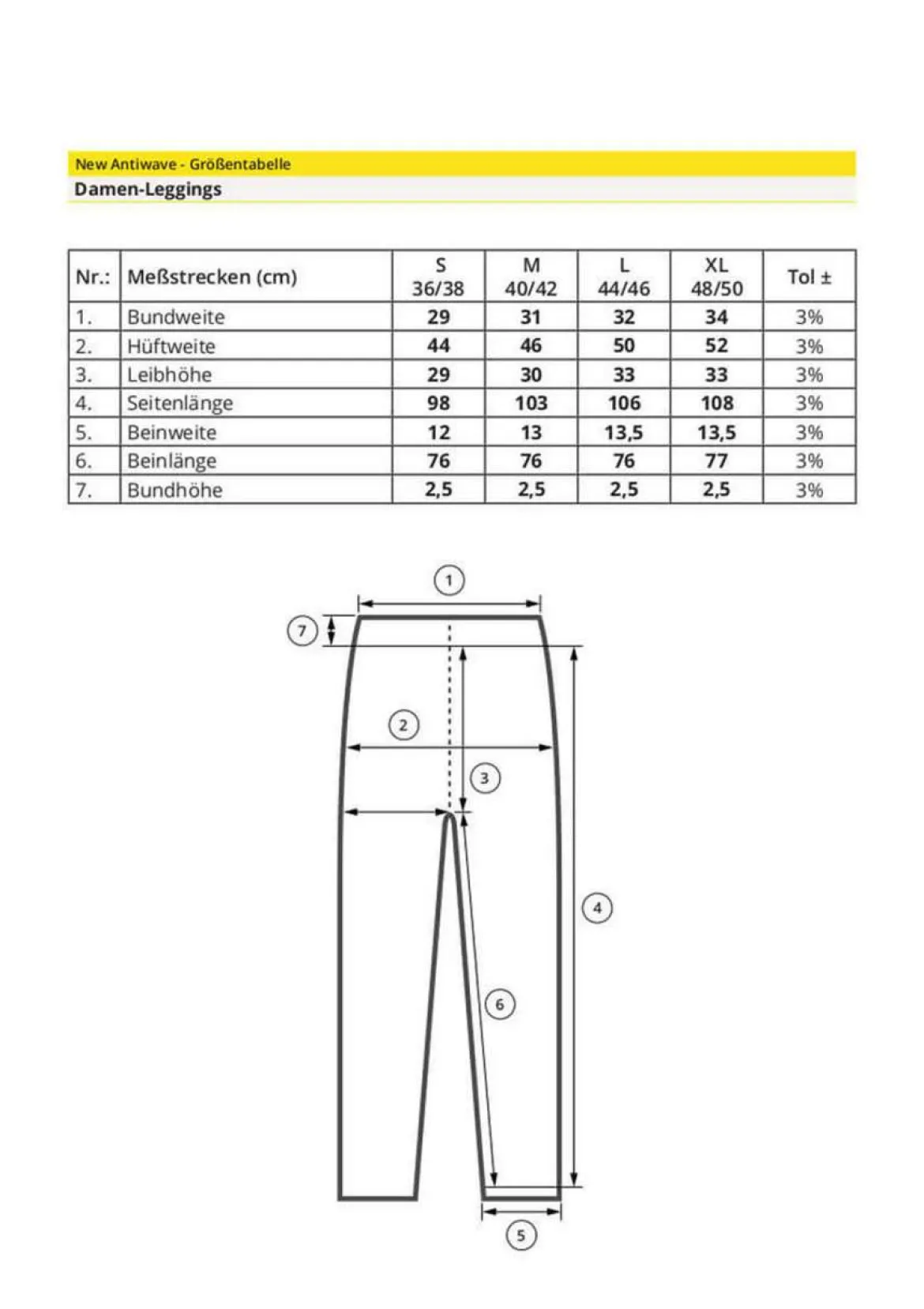 Weiße blickdichte Leggings - Antiwave gegen Elektrosmog