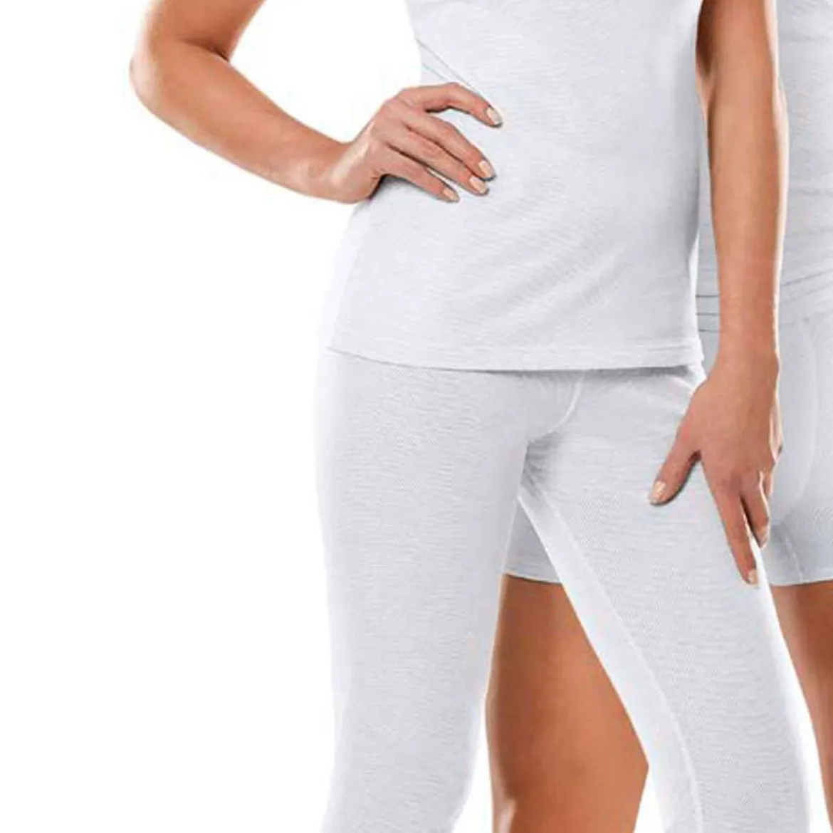 Weiße blickdichte Leggings - Antiwave gegen Elektrosmog