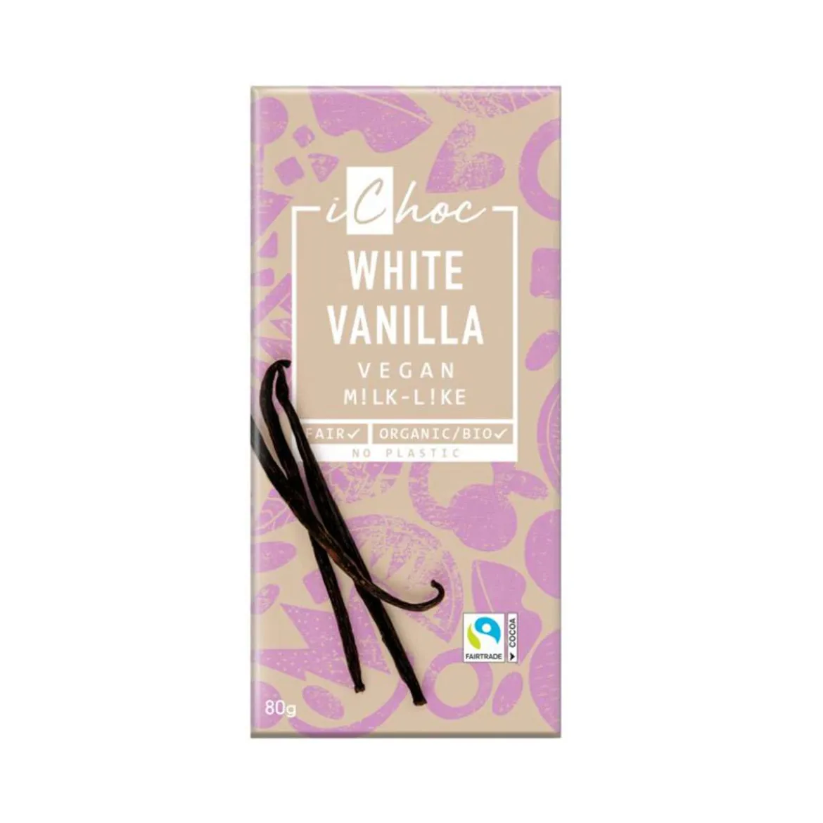 Weiße Schokolade vegan - iChoc White Vanilla - geniessen