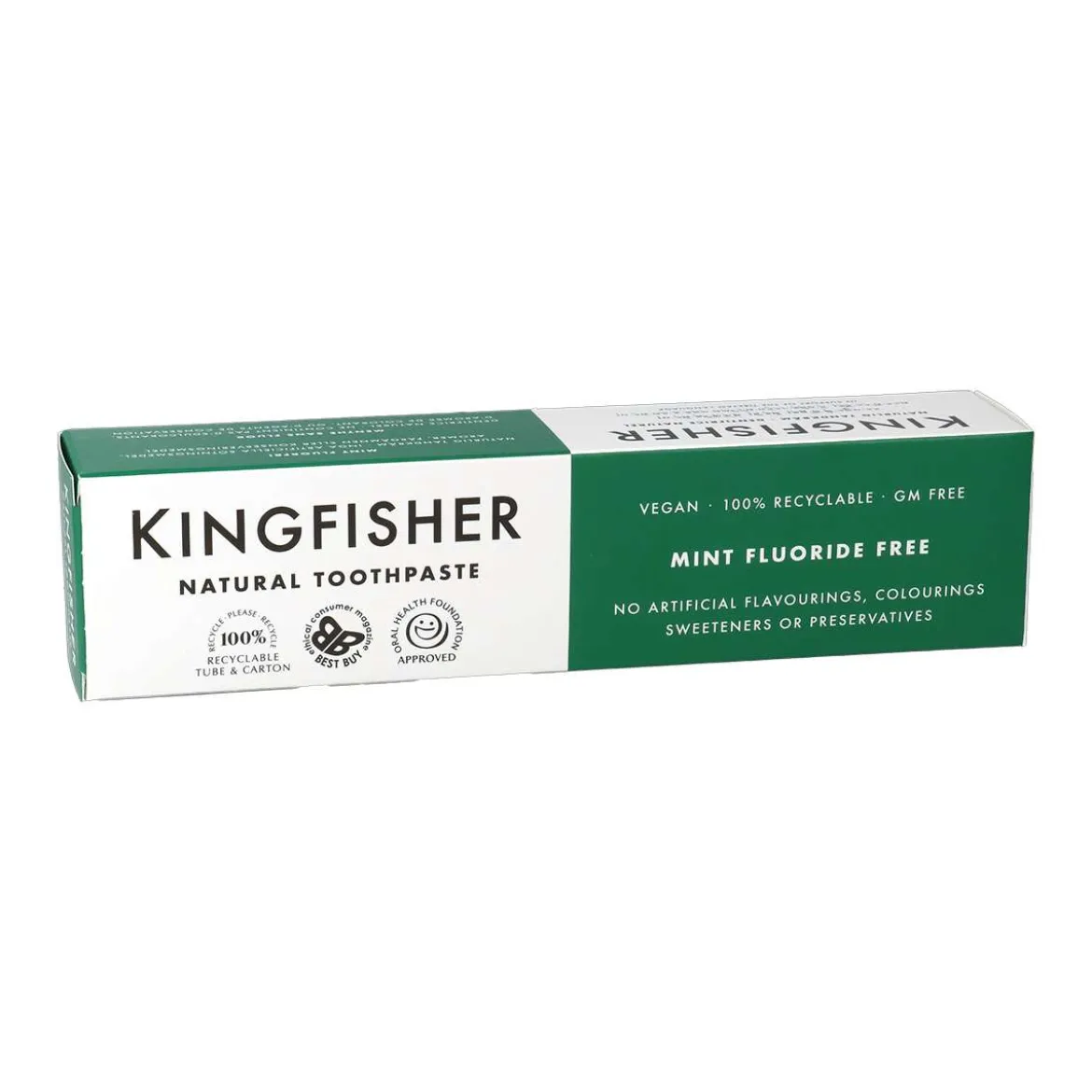 Zahnpasta ohne Fluorid für gesundes Zahnfleisch, Kingfisher