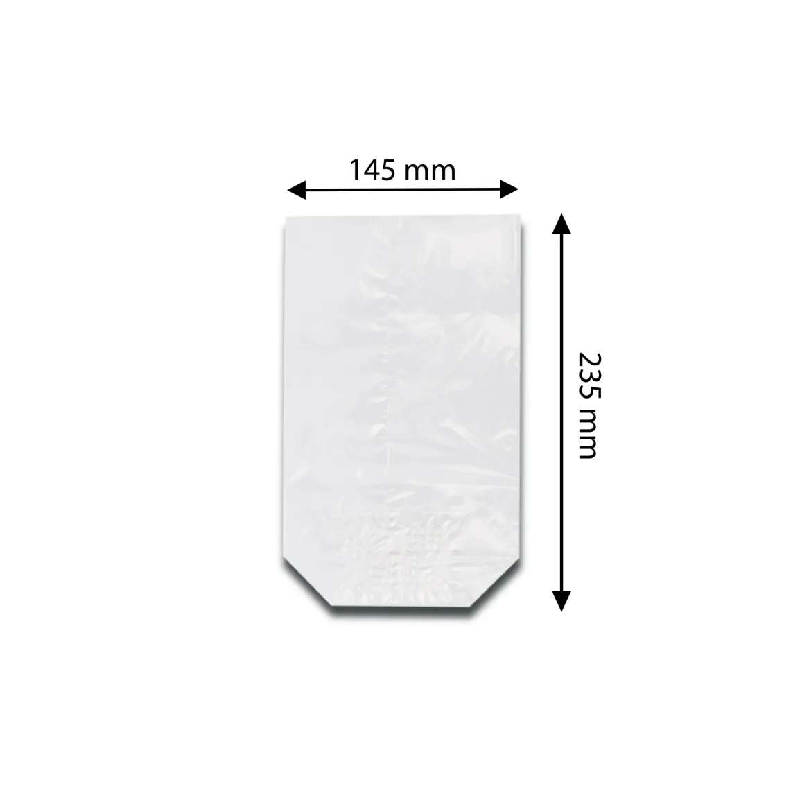 Zellglas Bodenbeutel Cellophan, 100 Stk