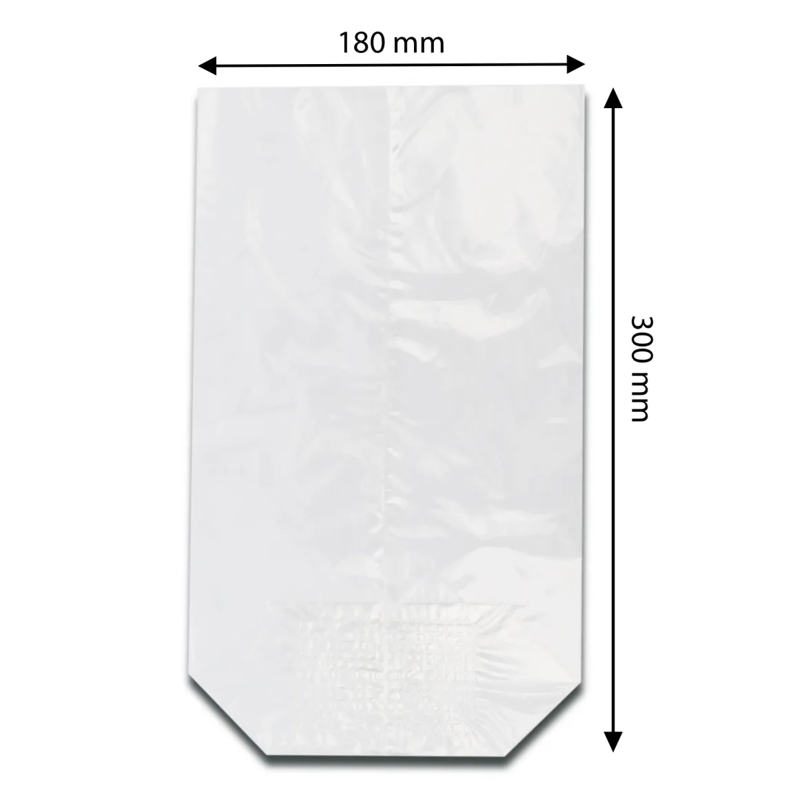 Zellglas Bodenbeutel Cellophan, 100 Stk