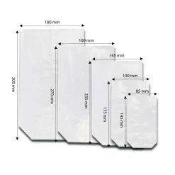 Zellglas Bodenbeutel Cellophan, 100 Stk