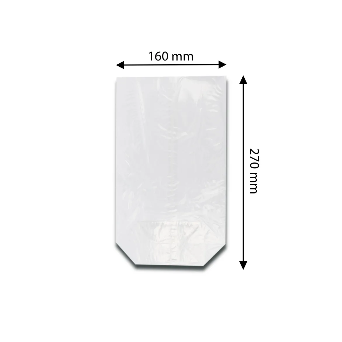 Zellglas Bodenbeutel Cellophan, 100 Stk